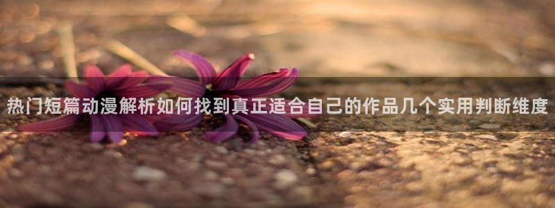 age动漫在线下载：热门短篇动漫解析如何找到真正适合自己的作品几个实用判断维度配图