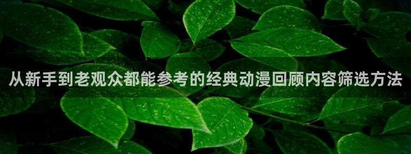 age软件动漫下载:从新手到老观众都能参考的经典动漫回顾内容筛选方法配图