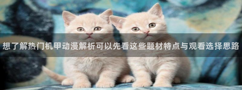 下载age官方动漫:想了解热门机甲动漫解析可以先看这些题材特点与观看选择思路配图